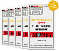 Fokus Money Auszeichnung Beste Ausbildungsbetriebe 2023