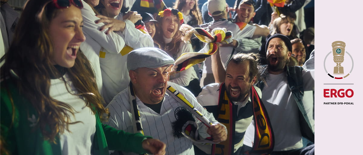 ERGO. Offizieller Partner des DFB-Pokals.