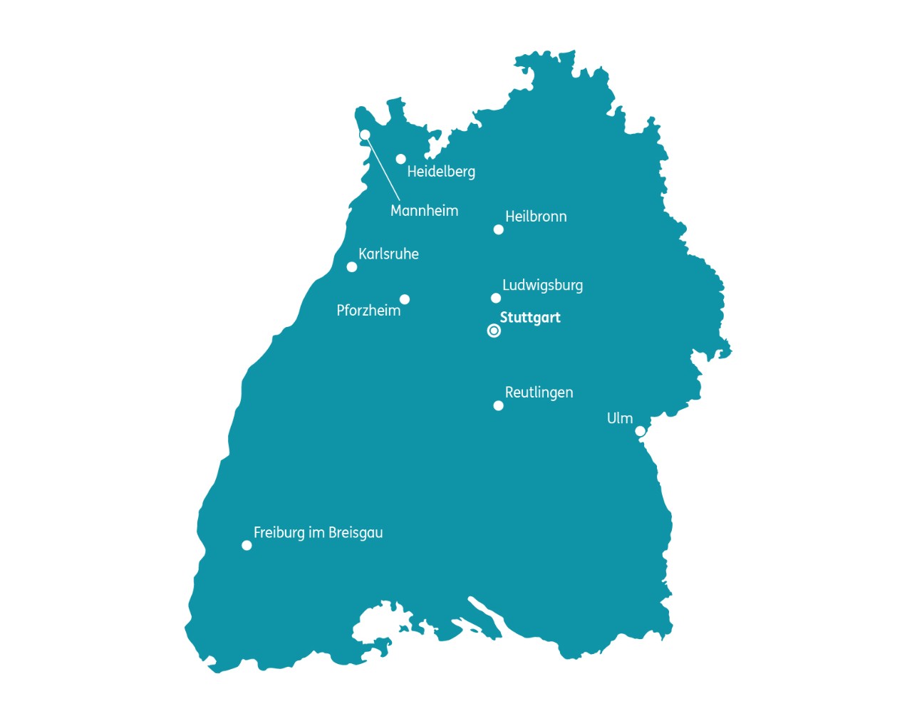 Karte Zahnarztkosten in Baden-Württemberg