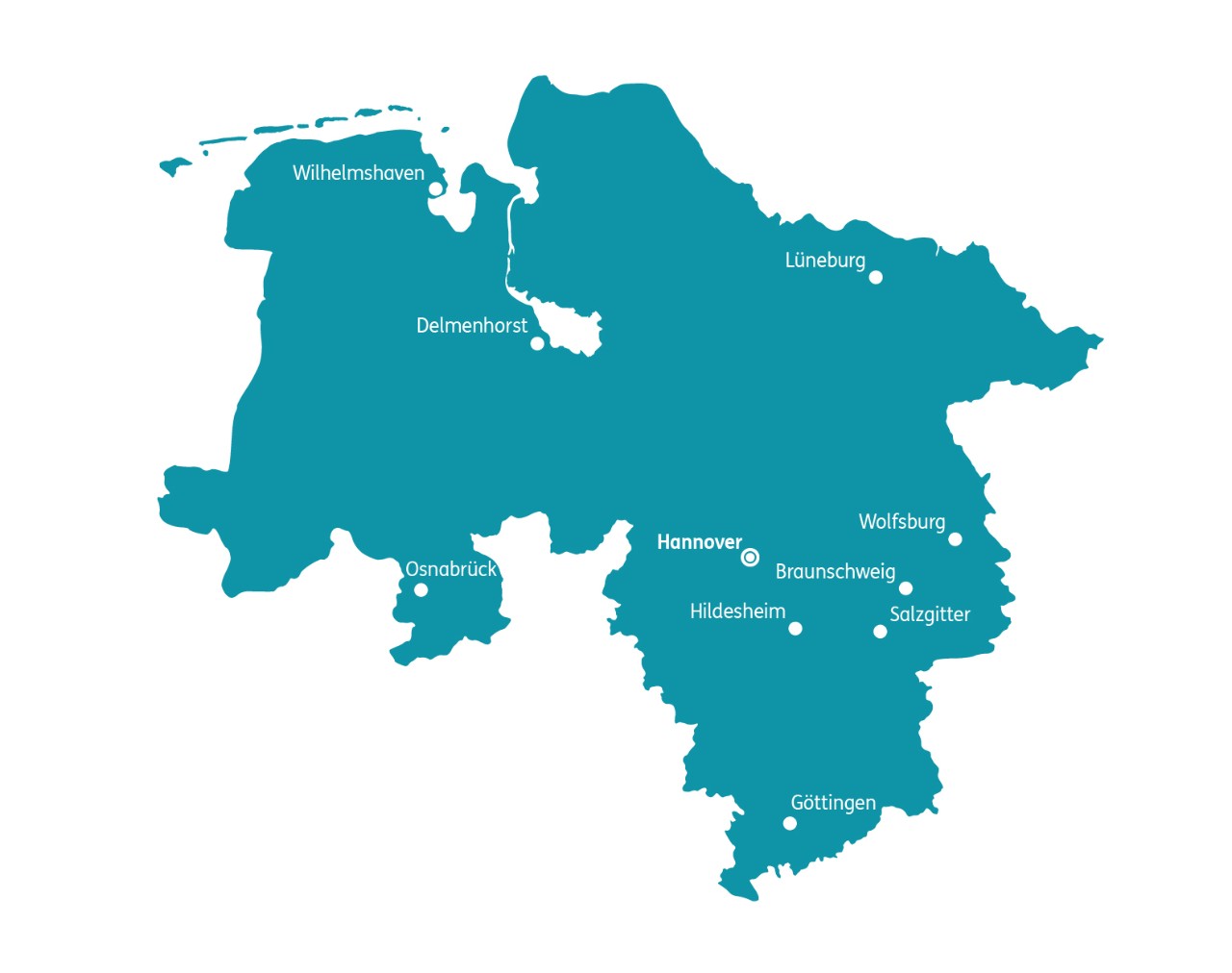 Karte Zahnarztkosten in Niedersachsen