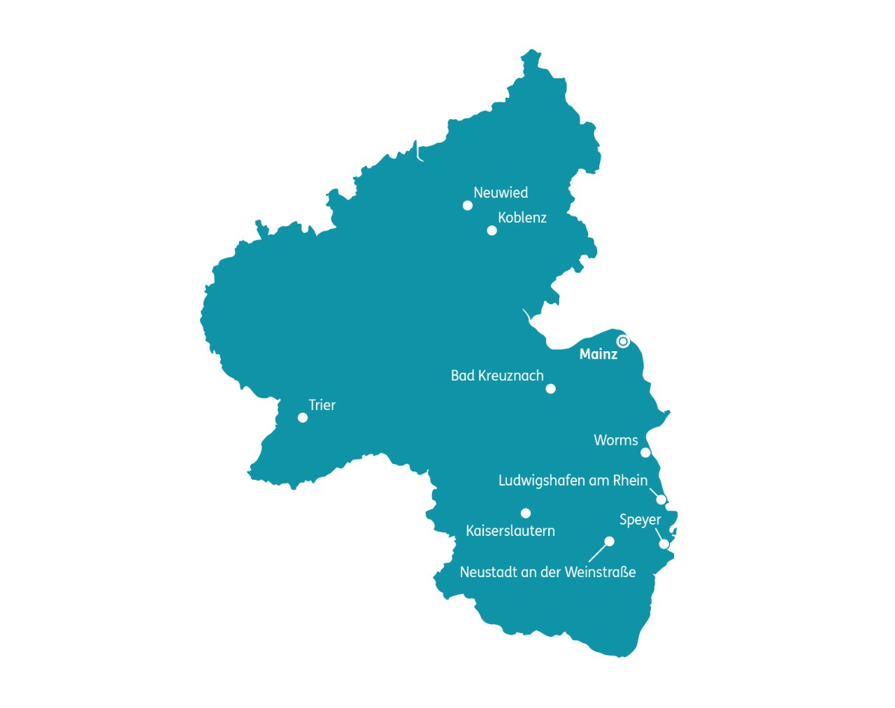 Karte Zahnarztkosten in Rheinland-Pfalz