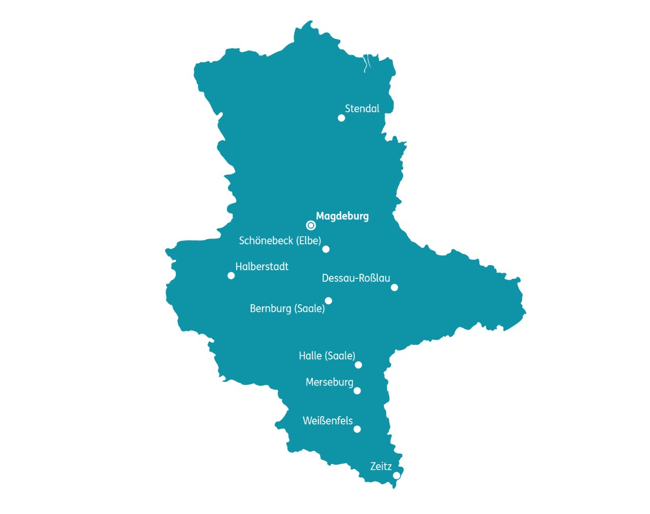 Karte Zahnarztkosten in Sachsen-Anhalt